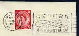Postmark - Great Britain 1965 cover bearing illustrated slogan cancellation for English Bach Festival at Oxford
