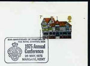 Postmark - Great Britain 1975 card bearing illustrated cancellation for Royal British Legion Conference (Margate)