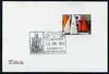 Postmark - Great Britain 1975 card bearing illustrated cancellation for The Story of a Cathedral (Canterbury)
