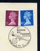 Postmark - Great Britain 1978 cover bearing illustrated cancellation for RAFA Sussex air Pageant (BFPS)