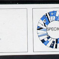 Singapore 1971 Commonwealth Heads of Govt 15c & 30c IMPERF se-tenant proof pair in blue & black colours only optd SPECIMEN, unmounted mint as SG 146-7