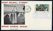 Postmark - Great Britain 1968 illustrated cover bearing slogan cancellation for Menai Bridge endorsed 'Britain's First Bi-lingual Stamp'