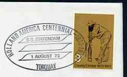 Postmark - Great Britain 1973 cover bearing special cancellation for Holland America Centennial - SS Statendam, Torquay