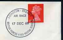 Postmark - Great Britain 1969 cover bearing special cancellation for London to Sydney Air Race (BFPS)