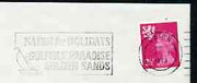 Postmark - Great Britain 1973 cover bearing illustrated slogan cancellation for Nairn for Holidays, Golfers' Paradise, Golden Sands