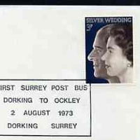 Postmark - Great Britain 1973 cover bearing special cancellation for First Surrey Post Bus