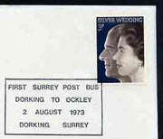 Postmark - Great Britain 1973 cover bearing special cancellation for First Surrey Post Bus