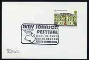 Postmark - Great Britain 1975 card bearing illustrated cancellation for,Amy Johnson Festival
