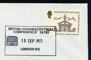 Postmark - Great Britain 1973 cover bearing illustrated cancellation for British Pharmaceutical Conference