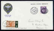 Postmark - Great Britain 1965 cover bearing special cancellation for Towyn with Talyllyn Railway 1s letter stamp with official cancel