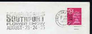 Postmark - Great Britain 1973 cover bearing illustrated slogan cancellation for Southport Flower Show