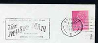 Postmark - Great Britain 1973 cover bearing slogan cancellation for 'The Music Man' at Bristol Hippodrome
