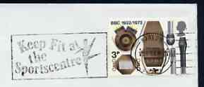 Postmark - Great Britain 1973 cover bearing illustrated slogan cancellation for Keep Fit at the Sportscentre (Harlow)