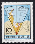 Argentine Republic 1966 South Pole Expedition (map) SG 1188 unmounted mint*