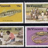 St Vincent 1986 Freshwater Fishing set of 4 (SG 1045-48) unmounted mint