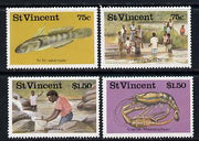 St Vincent 1986 Freshwater Fishing set of 4 (SG 1045-48) unmounted mint