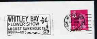 Postmark - Great Britain 1973 cover bearing illustrated slogan cancellation for Whitley Bay Flower Show