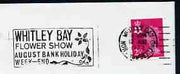 Postmark - Great Britain 1973 cover bearing illustrated slogan cancellation for Whitley Bay Flower Show
