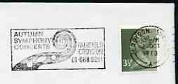 Postmark - Great Britain 1973 cover bearing illustrated slogan cancellation for Autumn Symphony Concerts at Fairfield Hall