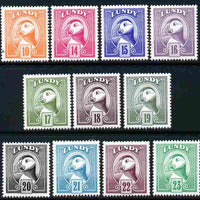 Lundy 1982 Puffin def complete, 11 values 10p to 23p unmounted mint
