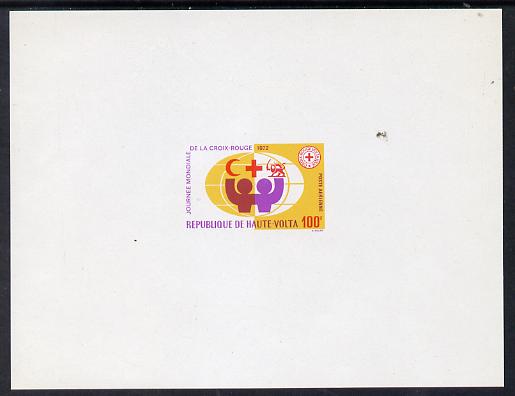 Upper Volta 1972 Red Cross imperf deluxe souvenir,sheet unmounted mint