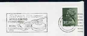 Postmark - Great Britain 1975 cover bearing illustrated slogan cancellation for Silver Broom, World Curling Championship