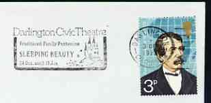 Postmark - Great Britain 1974 cover bearing illustrated slogan cancellation for 'Sleeping Beauty' at Darlington Civic Theatre