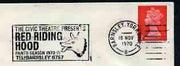Postmark - Great Britain 1970 cover bearing slogan cancellation for 'Red Riding Hood' at Barnsley Civic Theatre