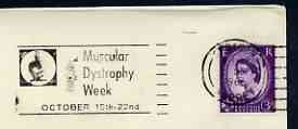Postmark - Great Britain 1966 cover bearing illustrated slogan cancellation for Muscular Dystrophy Week