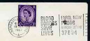 Postmark - Great Britain 1967 cover bearing slogan cancellation for Blood Donors Save Lives (Newcastle)