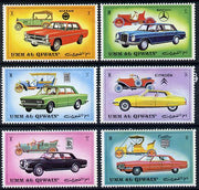 Umm Al Qiwain 1972 Cars (Vintage & Modern) unmounted mint set of 6, Mi 637-42
