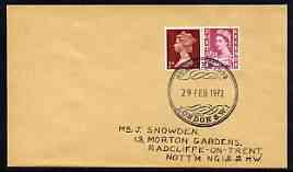 Postmark - Great Britain 1972 cover bearing special cancellation for Stampex 1972