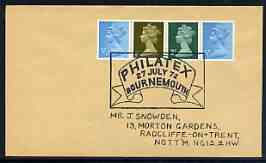 Postmark - Great Britain 1972 cover bearing special cancellation for Philatex 1972 (Bournemouth)