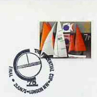 Postmark - Great Britain 1975 card bearing illustrated cancellation for Prudential Cricket Cup Final