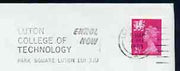 Postmark - Great Britain 1973 cover bearing slogan cancellation for Luton College of Technology