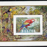 Belize 1984 Scarlet Macaw imperf $3 m/sheet unmounted mint SG MS 810