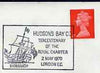 Postmark - Great Britain 1970 cover bearing illustrated cancellation for tercentenary of Hudson's Bay Co
