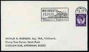 Postmark - Great Britain 1967 cover bearing illustrated slogan cancellation for Weymouth Pavilion Theatre & Ballroom
