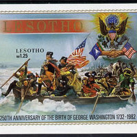Lesotho 1982 Flags George Washington unmounted mint imperf m/sheet (SG MS 499)