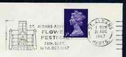 Postmark - Great Britain 1967 cover bearing illustrated slogan cancellation for St Albans Abbey Flower Festival