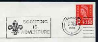 Postmark - Great Britain 1970 cover bearing illustrated slogan cancellation for Scouting is Adventure (Aberdeen)