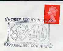 Postmark - Great Britain 1970 cover bearing illustrated cancellation for Chief Scout's Visit, Coventry