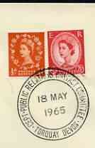Postmark - Great Britain 1965 cover bearing special cancellation for CEPT Public Relations Contact Committee