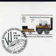 Postmark - Great Britain 1975 cover bearing illustrated cancellation for 30th Anniversary of VJ Day (BFPS)