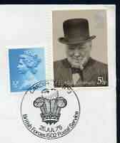 Postmark - Great Britain 1975 cover bearing illustrated cancellation for Cardiff Tattoo (BFPS) showing Prince of Wales Feathers