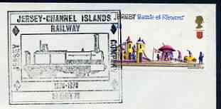 Postmark - Jersey 1970 cover bearing illustrated cancellation for Jersey Railway Company Centenary