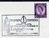 Postmark - Great Britain 1968 cover bearing illustrated cancellation for 10th Lambeth conference, Pilgrimage to Lindisfarne