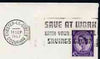 Postmark - Great Britain 1967 cover bearing slogan cancellation for 'Save at Work with Your National Savings Group'