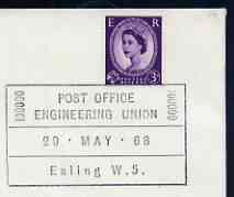 Postmark - Great Britain 1968 cover bearing special cancellation for Post Office Engineering Union