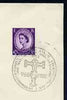 Postmark - Great Britain 1966 cover bearing illustrated slogan cancellation for 1,000 Years of Polish Christian Culture (Philatelic Exhibition, Birmingham)